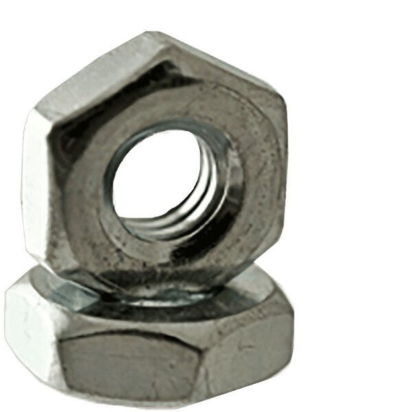 Newport Fasteners Machine Screw Nut, #3-56, Steel, Zinc Plated, 0.066 in Ht, 100 PK 844879-PR-100 - main